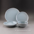 Conjunto de jantar irregular de porcelana